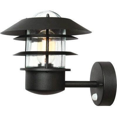 Elstead Lighting Helsingor Schwarze Außenwandleuchte mit PIR - Wandleuchte Elstead Lighting Helsingor Schwarze Außenwandleuchte mit PIR - Wandleuchte