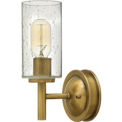 Elstead Collier Wandlampe Heritage Messing - Art Deco, Seeded Glas Elstead Collier Wandlampe Heritage Messing - Art Deco, Seeded Glas