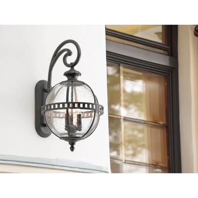 Kichler Halleron 2 Licht Außen Globe Wandleuchte - Wandleuchte Kichler Halleron 2 Licht Außen Globe Wandleuchte - Wandleuchte