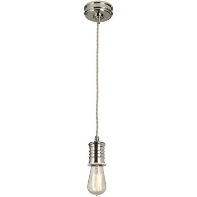 Elstead Lighting DOUILLE/P PN Deckenpendelleuchte - Einzelne Leuchte, Polierter Nickel Elstead Lighting DOUILLE/P PN Deckenpendelleuchte - Einzelne Leuchte, Polierter Nickel