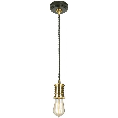 Elstead Lighting Elstead Douille Single Light Deckenpendel - Schwarz Messing Elstead Lighting Elstead Douille Single Light Deckenpendel - Schwarz Messing
