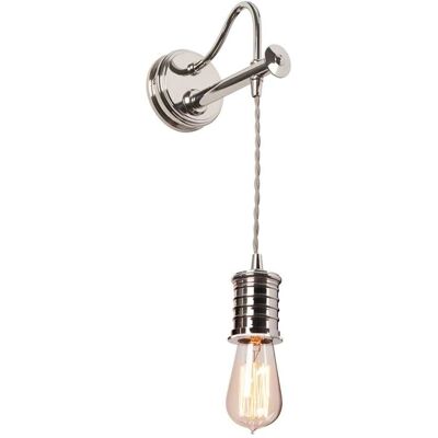 Elstead Lighting DOUILLE1 PN - Wandleuchte mit Vintage-Design, E27, Höhenverstellbar Elstead Lighting DOUILLE1 PN - Wandleuchte mit Vintage-Design, E27, Höhenverstellbar