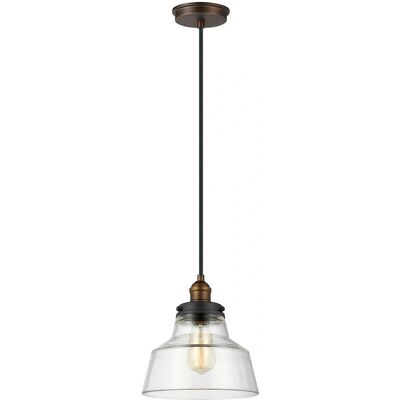 Elstead Lighting Baskin 1 Light Dome Deckenpendel - Deckenleuchte Elstead Lighting Baskin 1 Light Dome Deckenpendel - Deckenleuchte