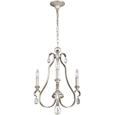 Elstead Dewitt Kronleuchter - 3 Licht Silber - E14 Elstead Dewitt Kronleuchter - 3 Licht Silber - E14