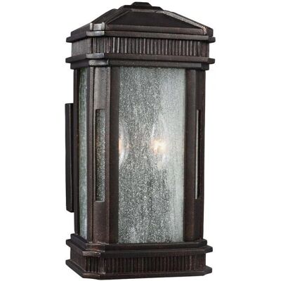 Netlighting Federal 2 Light Outdoor Small Wall Lantern Light Bronze IP44 - Wandleuchte Netlighting Federal 2 Light Outdoor Small Wall Lantern Light Bronze IP44 - Wandleuchte