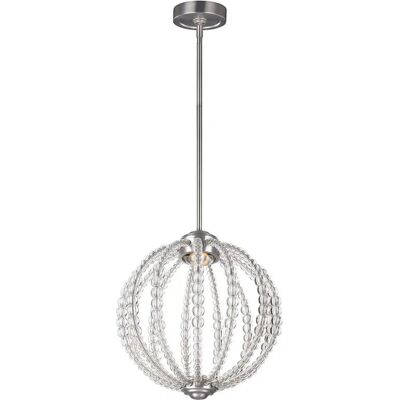 Suspension LED Oberlin, Petit Sphérique, Nickel Satiné - Plafonnier - Publicité Suspension LED Oberlin, Petit Sphérique, Nickel Satiné - Plafonnier - Publicité