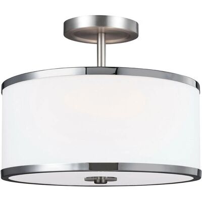 Elstead Lighting Prospect Park 2-flammige Deckenleuchte Satin Nickel Chrom Elstead Lighting Prospect Park 2-flammige Deckenleuchte Satin Nickel Chrom