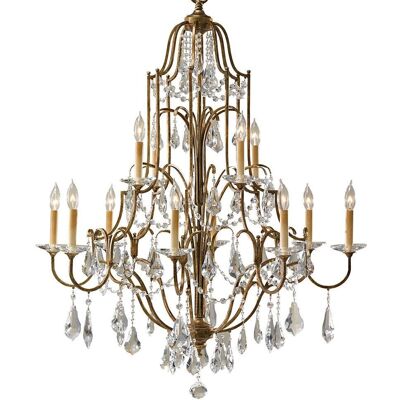 Netlighting Valentina 12-Leuchten Mehrstufiger Kronleuchter - Kronleuchter Netlighting Valentina 12-Leuchten Mehrstufiger Kronleuchter - Kronleuchter