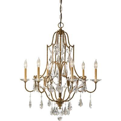Lampadario Valentina a 6 luci di Elstead Lighting - Bronzo classico Lampadario Valentina a 6 luci di Elstead Lighting - Bronzo classico