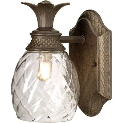 Elstead Perlbronze Plantation LED Badezimmer-Wandleuchte Elstead Perlbronze Plantation LED Badezimmer-Wandleuchte