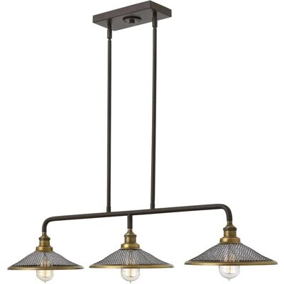 Elstead Lighting Rigby 3-Licht Deckeninsel-Chandelier - Vintage Bronze Elstead Lighting Rigby 3-Licht Deckeninsel-Chandelier - Vintage Bronze