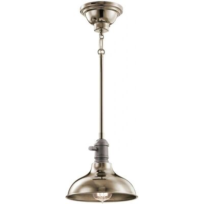 Netlighting Cobson Nichel Lucido 1 Luce Lampada da Soffitto - Lampada da soffitto Netlighting Cobson Nichel Lucido 1 Luce Lampada da Soffitto - Lampada da soffitto