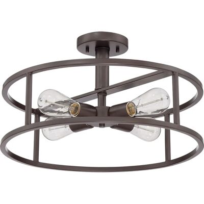 Quoizel New Harbor Western Bronze 4-Licht Deckenleuchte Quoizel New Harbor Western Bronze 4-Licht Deckenleuchte