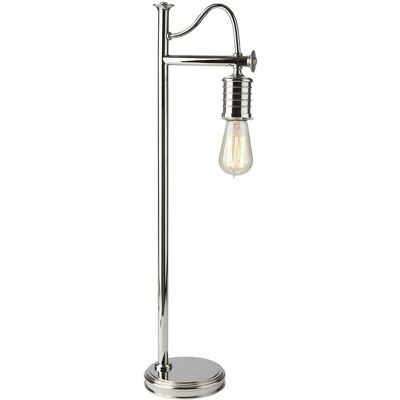 Lampe de table Elstead Lighting Douille - Style vintage, Nickel poli, E27 Lampe de table Elstead Lighting Douille - Style vintage, Nickel poli, E27