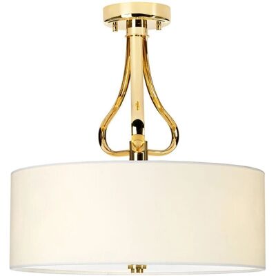 Elstead Lighting Falmouth 3 LED Semi-Flush Deckenleuchte - Bad IP44 Gold Elstead Lighting Falmouth 3 LED Semi-Flush Deckenleuchte - Bad IP44 Gold