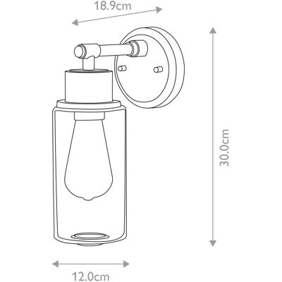 Elstead Lighting Morvah W - Vintage Industrie Wandleuchte IP44 Elstead Lighting Morvah W - Vintage Industrie Wandleuchte IP44