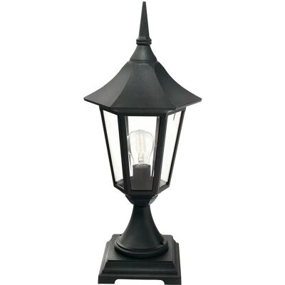 Netlighting Valencia Outdoor Pedestal Lantern - IP54 E27 Black - Unisex Netlighting Valencia Outdoor Pedestal Lantern - IP54 E27 Black - Unisex