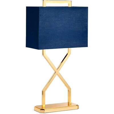 Elstead Lighting Cross lampa biurkowa - Niebieski navy - E27 Elstead Lighting Cross lampa biurkowa - Niebieski navy - E27