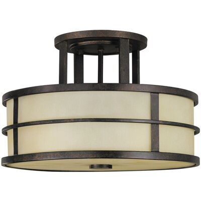 Elstead Lighting Fusion 3 Light Semi Flush Deckenleuchte - Deckenlampe Elstead Lighting Fusion 3 Light Semi Flush Deckenleuchte - Deckenlampe