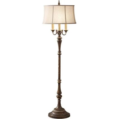 Elstead Feiss Gibson 4-flammiger Stehlampe - Braun/Weiß Elstead Feiss Gibson 4-flammiger Stehlampe - Braun/Weiß