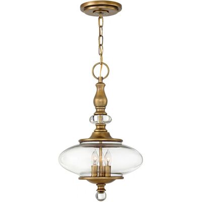 Elstead Heritage Messing Wexley 3-flammige Pendelleuchte Elstead Heritage Messing Wexley 3-flammige Pendelleuchte