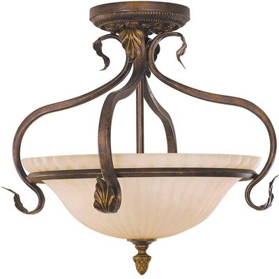 Netlighting Sonoma Valley Alter Schildpatt Deckenleuchte - Semi Flush 3 Leuchtmittel Netlighting Sonoma Valley Alter Schildpatt Deckenleuchte - Semi Flush 3 Leuchtmittel