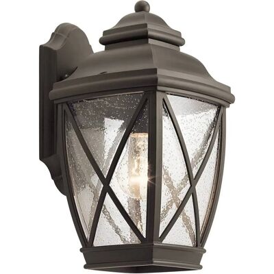 Kichler Tangier Zewnętrzna lampa ścienna - Odlewany aluminium, szkło z ziarnami Kichler Tangier Zewnętrzna lampa ścienna - Odlewany aluminium, szkło z ziarnami