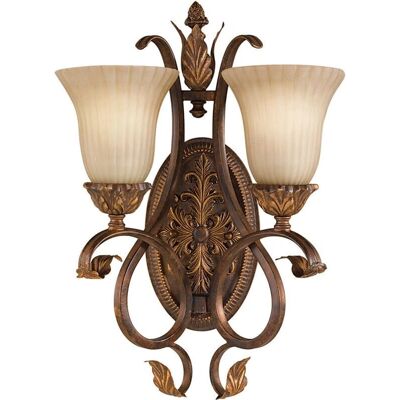 Applique Sonoma Valley 2 luci - Shell invecchiato - Illuminazione da parete Applique Sonoma Valley 2 luci - Shell invecchiato - Illuminazione da parete