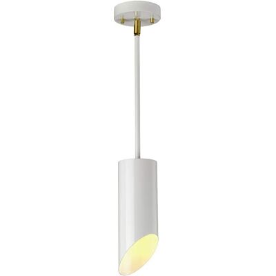 Netlighting Quinto 1 Licht Pendelleuchte - Weiß, Antikmessing - Deckenlampe Netlighting Quinto 1 Licht Pendelleuchte - Weiß, Antikmessing - Deckenlampe