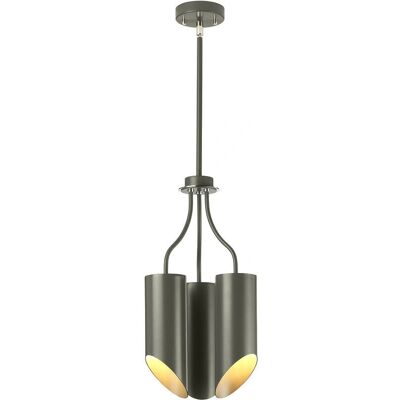 Lampadario Quinto grigio scuro a 3 luci - Illuminazione a soffitto Lampadario Quinto grigio scuro a 3 luci - Illuminazione a soffitto