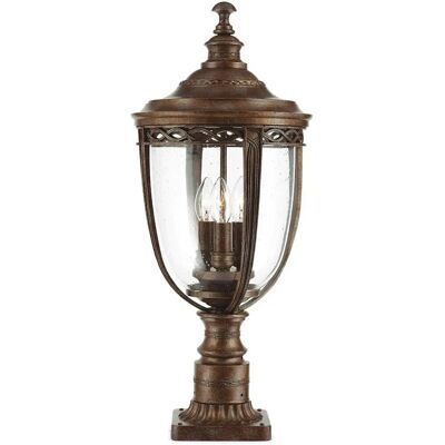 Feiss Bronzo Britannico Grande 3 Luce Applique Esterna - Lampada da Parete Esterna Feiss Bronzo Britannico Grande 3 Luce Applique Esterna - Lampada da Parete Esterna