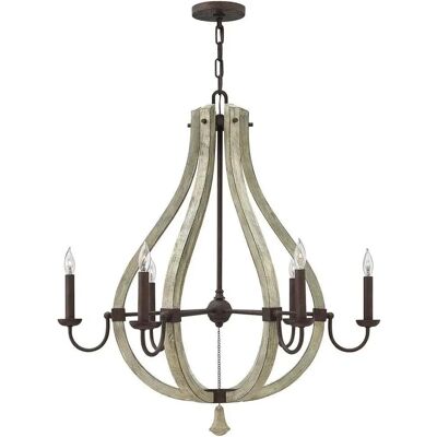 Lampadario Middlefield di Elstead Lighting, 6 luci - Stile rustico Lampadario Middlefield di Elstead Lighting, 6 luci - Stile rustico