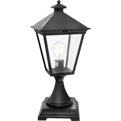 Elstead Outdoor Pedestal Lantern - E27 - Black - Outdoor Pedestal Lantern Elstead Outdoor Pedestal Lantern - E27 - Black - Outdoor Pedestal Lantern