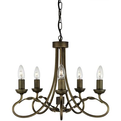 Lampadario Olivia a 5 luci di Elstead Lighting - Pendente Lampadario Olivia a 5 luci di Elstead Lighting - Pendente