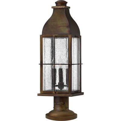 Elstead Lighting Bingham 3 Light Outdoor Pedestal Light Sienna IP44 - Außenleuchte Elstead Lighting Bingham 3 Light Outdoor Pedestal Light Sienna IP44 - Außenleuchte