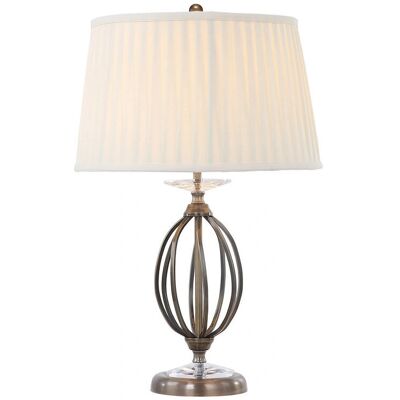 Lampe de Table Elstead Lighting Aegean Laiton Vieilli - Scrolls Forgés à la Main Lampe de Table Elstead Lighting Aegean Laiton Vieilli - Scrolls Forgés à la Main