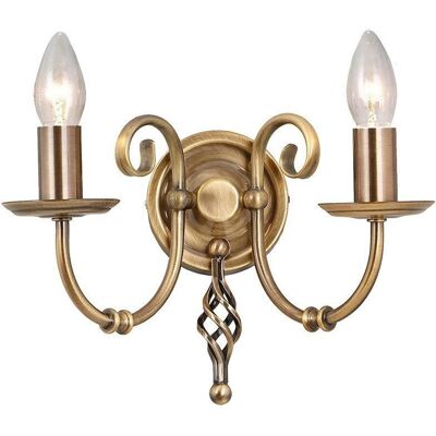 Elstead Artisan 2-Licht Wandleuchte - Antikmessing - Wandleuchte Elstead Artisan 2-Licht Wandleuchte - Antikmessing - Wandleuchte