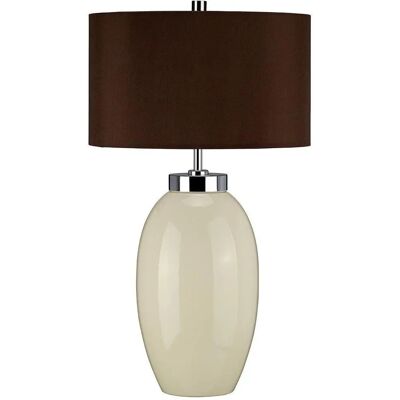 Elstead Lighting Victor Kleine Tischlampe - Creme - Kleine Tischleuchte - E27 - UK Elstead Lighting Victor Kleine Tischlampe - Creme - Kleine Tischleuchte - E27 - UK