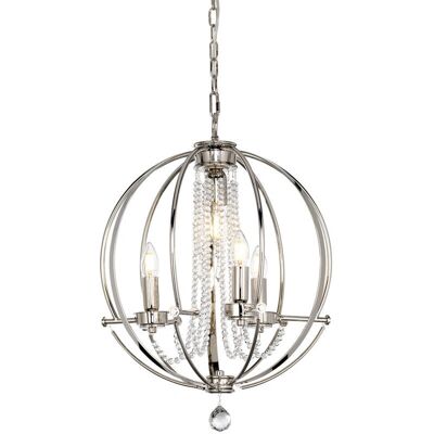 Elstead Lighting Cassie 4-Licht Kronleuchter - Pendellamp Elstead Lighting Cassie 4-Licht Kronleuchter - Pendellamp