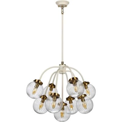 Elstead Lighting Cosmos Stahl 9-Lampenschirm Pendelleuchte Elstead Lighting Cosmos Stahl 9-Lampenschirm Pendelleuchte