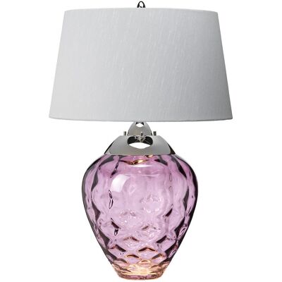 Quintiesse Samara Table Lamp - Glass, Nickel, Faux Silk - 71.5cm Quintiesse Samara Table Lamp - Glass, Nickel, Faux Silk - 71.5cm