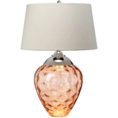Quintiesse Samara Table Lamp - Steel, Glass, Faux Silk Quintiesse Samara Table Lamp - Steel, Glass, Faux Silk