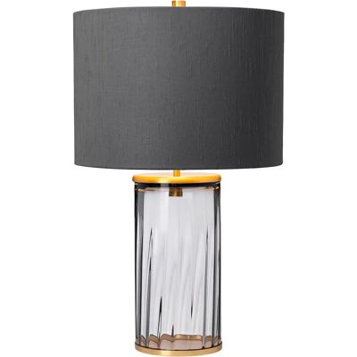 Elstead Reno Tischlampe - Altmessing, Rauchglas Elstead Reno Tischlampe - Altmessing, Rauchglas