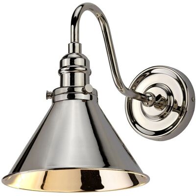 Elstead Provence Wall Light - Polished Nickel - 27.5cm Elstead Provence Wall Light - Polished Nickel - 27.5cm