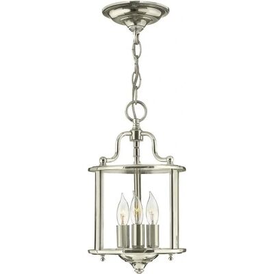 Hinkley Gentry 3 Kerzen Kleine Pendelleuchte - Polished Nickel Hinkley Gentry 3 Kerzen Kleine Pendelleuchte - Polished Nickel