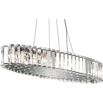 Netlighting Crystal Skye 12-Lichter Pendellampe - Kristall, Chrom, G9 Netlighting Crystal Skye 12-Lichter Pendellampe - Kristall, Chrom, G9
