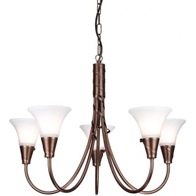 Elstead Lighting Emily 5 Luci Coperchio - Lampadario Elstead Lighting Emily 5 Luci Coperchio - Lampadario