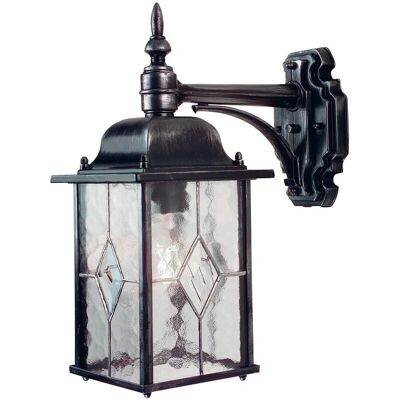 Elstead Wexford Wandlampe - Schwarz Silber - Außen IP43 E27 Elstead Wexford Wandlampe - Schwarz Silber - Außen IP43 E27