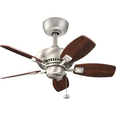 Elstead Lighting Canfield - Kleiner moderner Deckenventilator - gebürstetes Nickel Elstead Lighting Canfield - Kleiner moderner Deckenventilator - gebürstetes Nickel