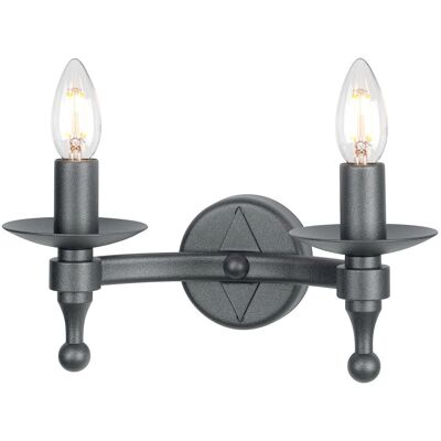 Elstead Warwick 2-Licht Innenwandleuchte - Wandleuchte Elstead Warwick 2-Licht Innenwandleuchte - Wandleuchte